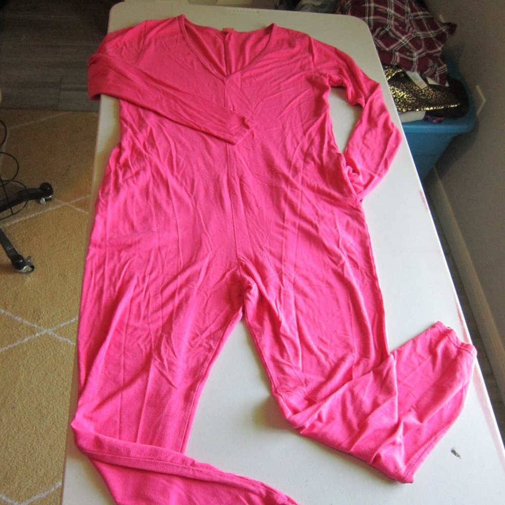 Smash + Tess The Friday Long Sleeve Bamboo Pocket Romper Pink Size S/P